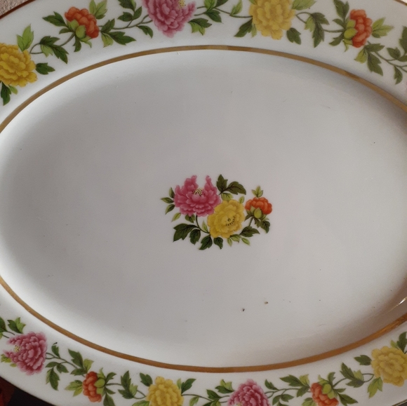 GORGEOUS VTG Mikado China 10"x15" Oval Platter Made in Occupied Japan. - Picture 2 of 6